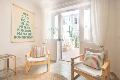 Characterful Restored Townhouse with Patio and Roof Terrace in Central Mahón