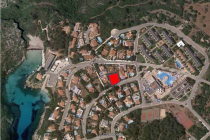 Casa en construcción en Es Canutells, costa Sur, Menorca.