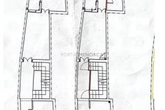 Plans Maison à vendre avec cour dans le centre de Mahón