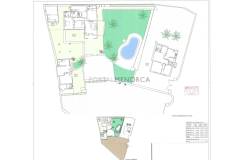 Planos Casa de campo con piscina y vivienda adicional en Alcaufar