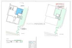 Planos Casa de campo con piscina y vivienda adicional en Alcaufar