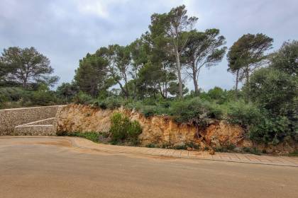 Plot of land with sea views in Coves Noves, north coast of the Island