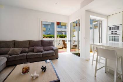 Renovated house for sale with garage and two terraces.
