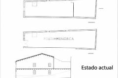 Planos Edificio para construir un local o viviendas, Puerto Mahón
