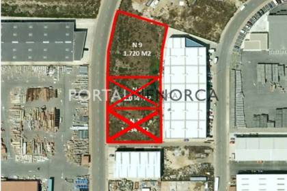 Industrial plot on the Sant Lluís Industrial Estate in Menorca,