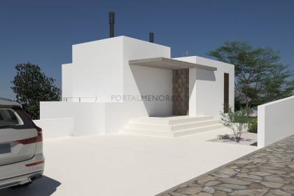 Building plot with license and project in Cala Llonga