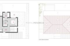 Planos Villa de 4 habitaciones en Binixica