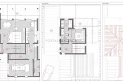 Planos Villa de 4 habitaciones en Binixica