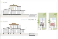 Planos Villa de 4 habitaciones en Binixica