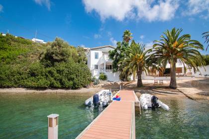 Waters edge villa on the shore of the port of Mahon