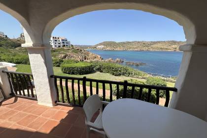 Front line apartment with views over the bay of Cala Tirant