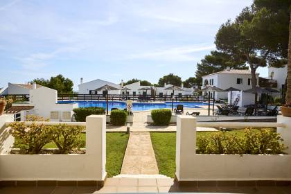 Stunning ground floor apartment with a large terrace and swimming pool.