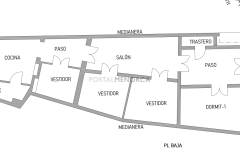 Plans Maison de trois chambres de plain-pied avec un spectaculaire sous-sol.