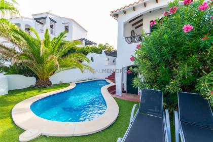 Lovely villa with pool and sea views in Playas de Fornells
