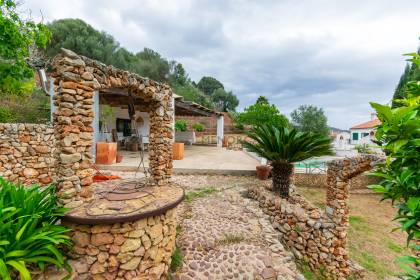 Charming house with land and views over Ferreries village