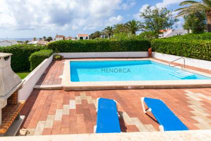 Lovely villa with sea views and pool in S'Algar