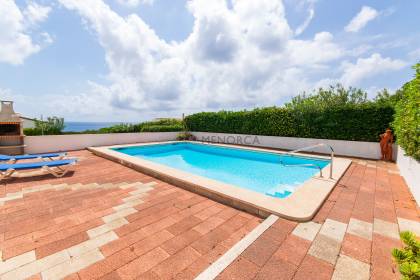 Lovely villa with sea views and pool in S'Algar