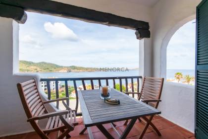 Apartment with panoramic sea views in Playas de Fornells