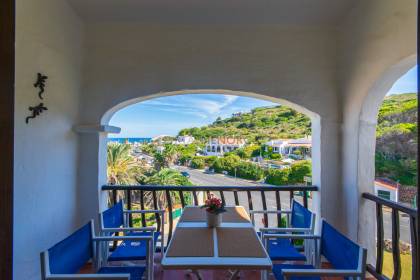 Apartment with two terraces and sea views in Playas de Fornells