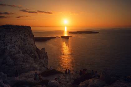 Puesta de sol en Cavalleria, Menorca