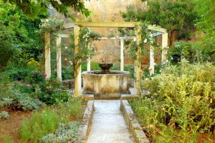 Fountain of a menorcan country house