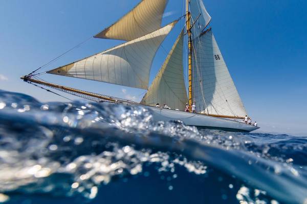 Menorca: Copa del Panerai for classic old-style boats.