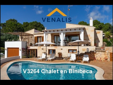 Villa en parfait état, à 1 minute de la plage de Binibeca.